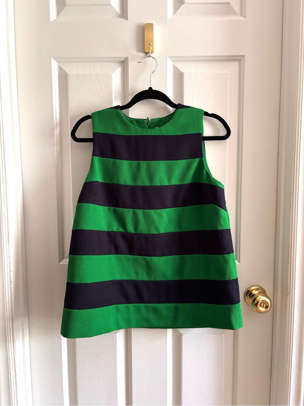 Tuckernuck x Atlantic-Pacific Green & Navy Stripe Sleeveless Top Size Small
